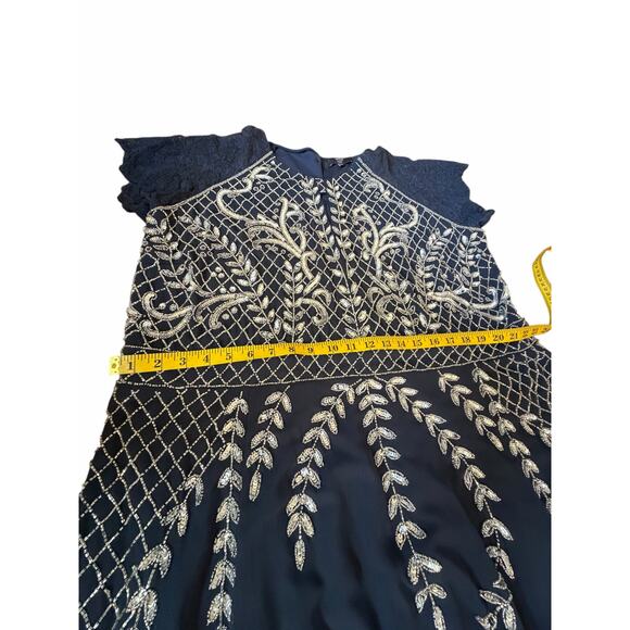 Joanna Hope Navy Beaded Gown - Size 30 - Picture 9 of 16